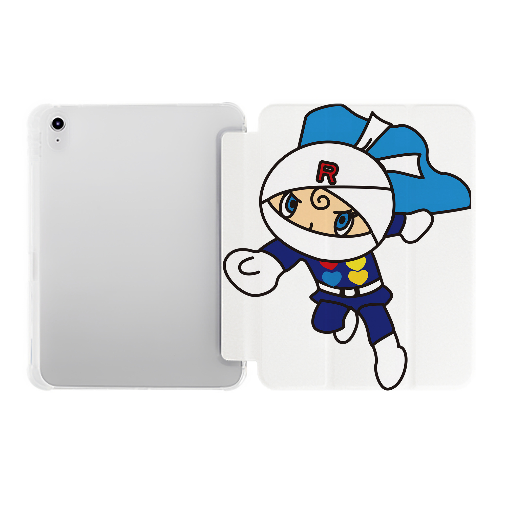 （画像用） アンパンマン Anpanman IPad ケース ペン収納付き 三つ折りスタンド PUレザー×シリコン 対応機種9.5/10.5/10.9インチ